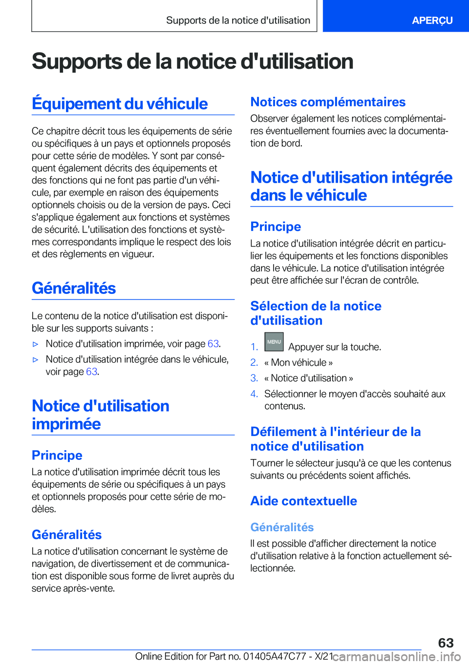 BMW X2 2022  Notices Demploi (in French) �S�u�p�p�o�r�t�s��d�e��l�a��n�o�t�i�c�e��d�'�u�t�i�l�i�s�a�t�i�o�n�