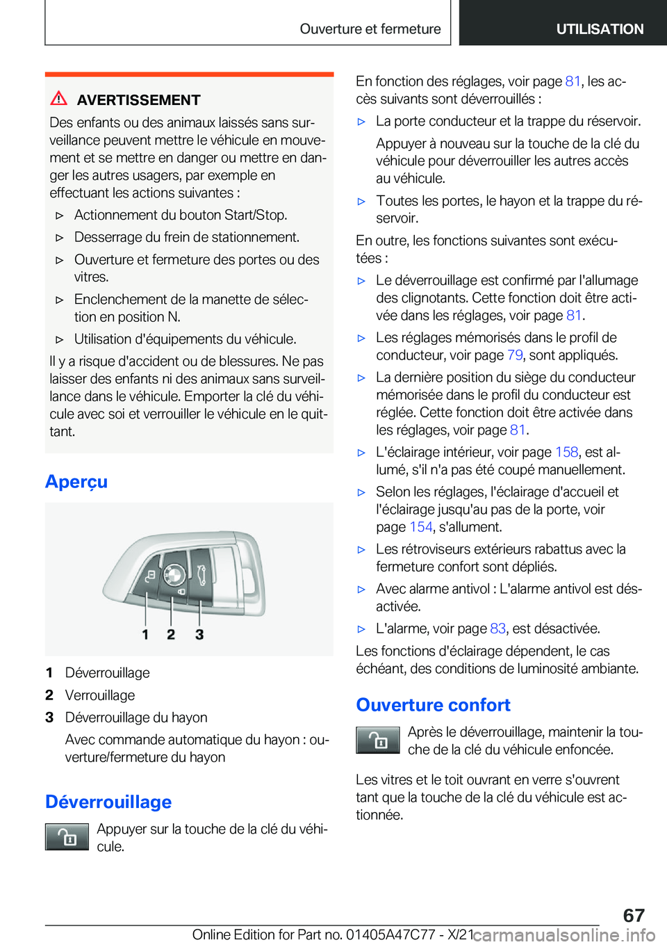 BMW X2 2022  Notices Demploi (in French) �A�V�E�R�T�I�S�S�E�M�E�N�T
�D�e�s��e�n�f�a�n�t�s��o�u��d�e�s��a�n�i�m�a�u�x��l�a�i�s�s�é�s��s�a�n�s��s�u�rj
�v�e�i�l�l�a�n�c�e��p�e�u�v�e�n�t��m�e�t�t�r�e��l�e��v�é�h�i�c�u�l�e��e�n��m