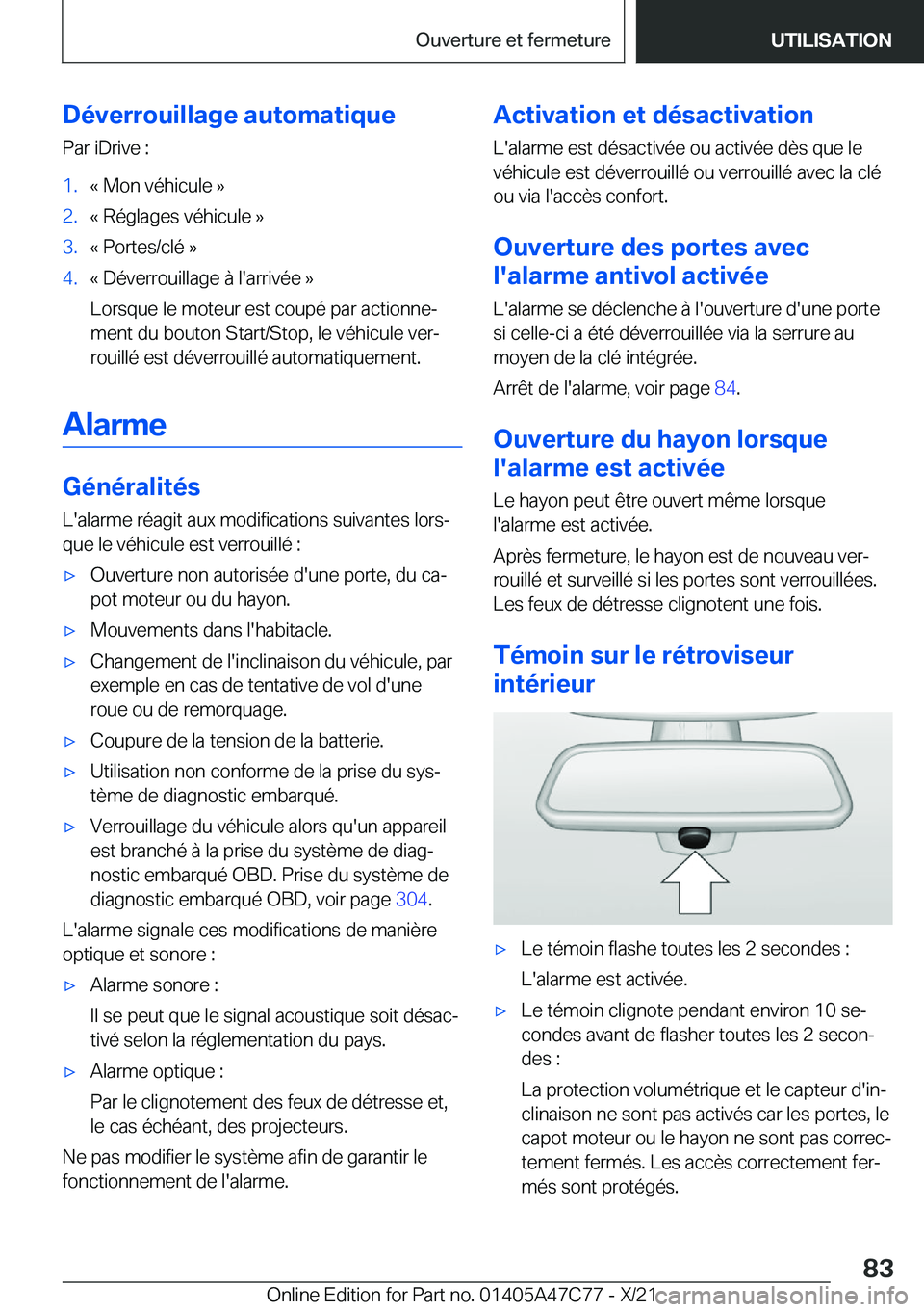 BMW X2 2022  Notices Demploi (in French) �D�é�v�e�r�r�o�u�i�l�l�a�g�e��a�u�t�o�m�a�t�i�q�u�e�P�a�r��i�D�r�i�v�e��:�1�.�k��M�o�n��v�é�h�i�c�u�l�e��{�2�.�k��R�é�g�l�a�g�e�s��v�é�h�i�c�u�l�e��{�3�.�k��P�o�r�t�e�s�/�c�l�é��{�4�.�