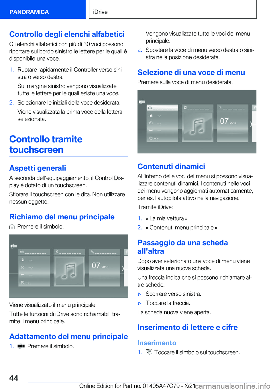 BMW X2 2022  Libretti Di Uso E manutenzione (in Italian) �C�o�n�t�r�o�l�l�o��d�e�g�l�i��e�l�e�n�c�h�i��a�l�f�a�b�e�t�i�c�i�G�l�i��e�l�e�n�c�h�i��a�l�f�a�b�e�t�i�c�i��c�o�n��p�i�