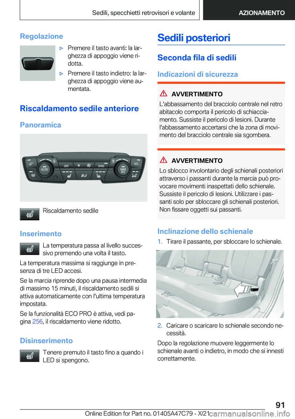 BMW X2 2022  Libretti Di Uso E manutenzione (in Italian) �R�e�g�o�l�a�z�i�o�n�e'x�P�r�e�m�e�r�e��i�l��t�a�s�t�o��a�v�a�n�t�i�:��l�a��l�a�rª
�g�h�e�z�z�a��d�i��a�p�p�o�g�g�i�o��v�i�e�n�e��r�iª
�d�o�t�t�a�.'x�P�r�e�m�e�r�e��i�l��t�a�s�t