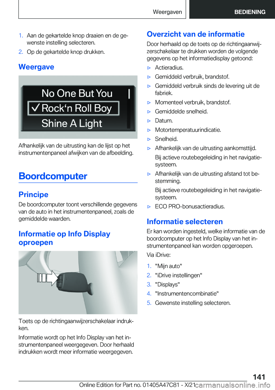BMW X2 2022  Instructieboekjes (in Dutch) �1�.�A�a�n��d�e��g�e�k�a�r�t�e�l�d�e��k�n�o�p��d�r�a�a�i�e�n��e�n��d�e��g�ej�w�e�n�s�t�e��i�n�s�t�e�l�l�i�n�g��s�e�l�e�c�t�e�r�e�n�.�2�.�O�p��d�e��g�e�k�a�r�t�e�l�d�e��k�n�o�p��d�r�u�k�k