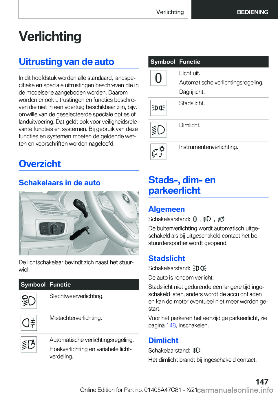 BMW X2 2022  Instructieboekjes (in Dutch) �V�e�r�l�i�c�h�t�i�n�g�U�i�t�r�u�s�t�i�n�g��v�a�n��d�e��a�u�t�o
�I�n��d�i�t��h�o�o�f�d�s�t�u�k��w�o�r�d�e�n��a�l�l�e��s�t�a�n�d�a�a�r�d�,��l�a�n�d�s�p�ej�c�i�f�i�e�k�e��e�n��s�p�e�c�i�a�l�