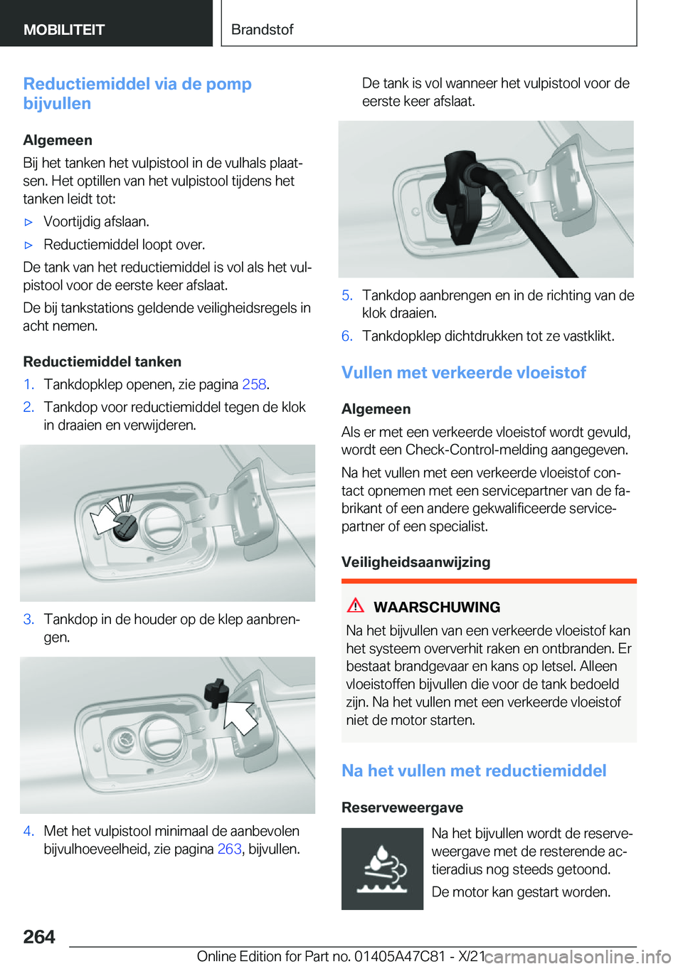 BMW X2 2022  Instructieboekjes (in Dutch) �R�e�d�u�c�t�i�e�m�i�d�d�e�l��v�i�a��d�e��p�o�m�p
�b�i�j�v�u�l�l�e�n
�A�l�g�e�m�e�e�n
�B�i�j��h�e�t��t�a�n�k�e�n��h�e�t��v�u�l�p�i�s�t�o�o�l��i�n��d�e��v�u�l�h�a�l�s��p�l�a�a�tj �s�e�n�.�