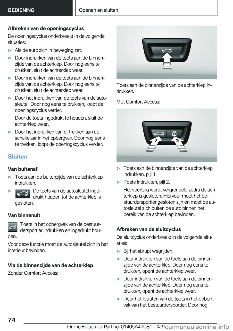 BMW X2 2022  Instructieboekjes (in Dutch) �A�f�b�r�e�k�e�n��v�a�n��d�e��o�p�e�n�i�n�g�s�c�y�c�l�u�s
�D�e��o�p�e�n�i�n�g�s�c�y�c�l�u�s��o�n�d�e�r�b�r�e�e�k�t��i�n��d�e��v�o�l�g�e�n�d�e
�s�i�t�u�a�t�i�e�s�:'x�A�l�s��d�e��a�u�t�o�