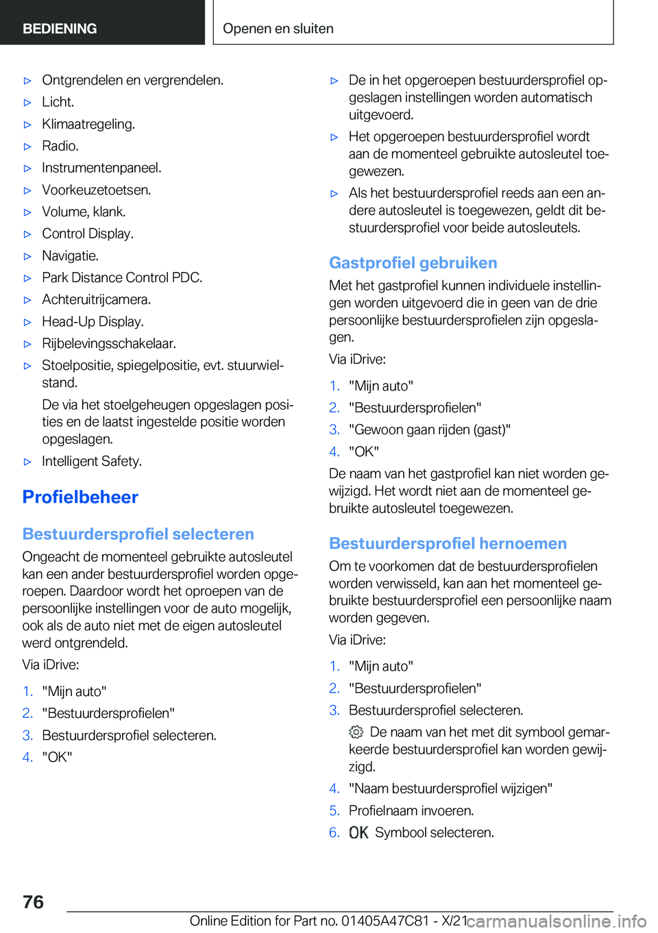 BMW X2 2022  Instructieboekjes (in Dutch) 'x�O�n�t�g�r�e�n�d�e�l�e�n��e�n��v�e�r�g�r�e�n�d�e�l�e�n�.'x�L�i�c�h�t�.'x�K�l�i�m�a�a�t�r�e�g�e�l�i�n�g�.'x�R�a�d�i�o�.'x�I�n�s�t�r�u�m�e�n�t�e�n�p�a�n�e�e�l�.'x�V�o�o�r�k�e