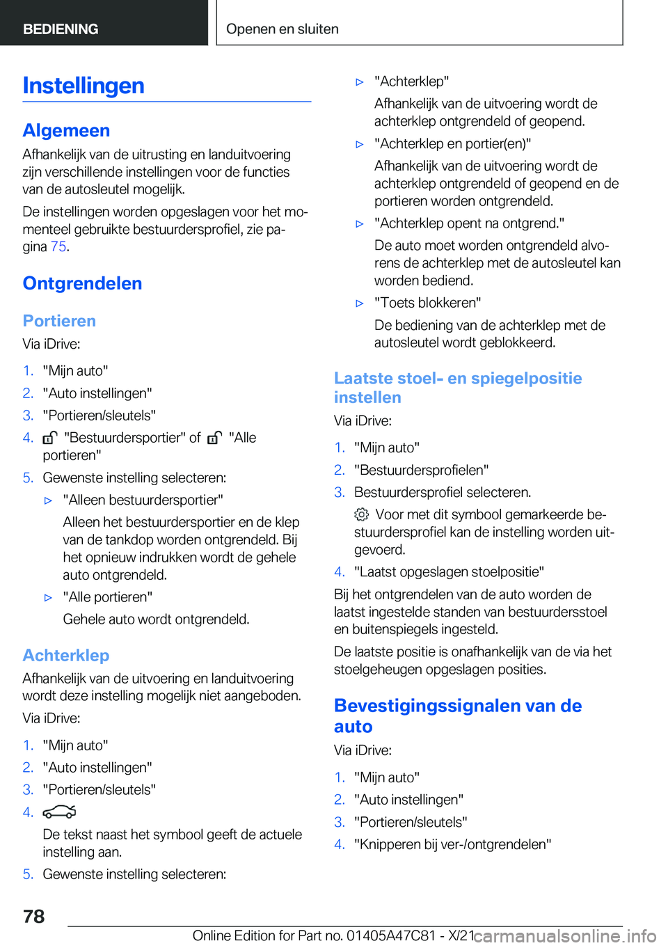 BMW X2 2022  Instructieboekjes (in Dutch) �I�n�s�t�e�l�l�i�n�g�e�n
�A�l�g�e�m�e�e�n�A�f�h�a�n�k�e�l�i�j�k��v�a�n��d�e��u�i�t�r�u�s�t�i�n�g��e�n��l�a�n�d�u�i�t�v�o�e�r�i�n�g
�z�i�j�n��v�e�r�s�c�h�i�l�l�e�n�d�e��i�n�s�t�e�l�l�i�n�g�e�n�