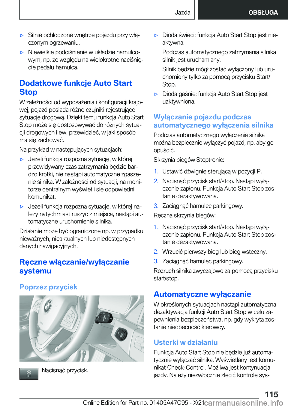 BMW X2 2022  Instrukcja obsługi (in Polish) 'x�S�i�l�n�i�e��o�c�h�ł�o�d�z�o�n�e��w�n�