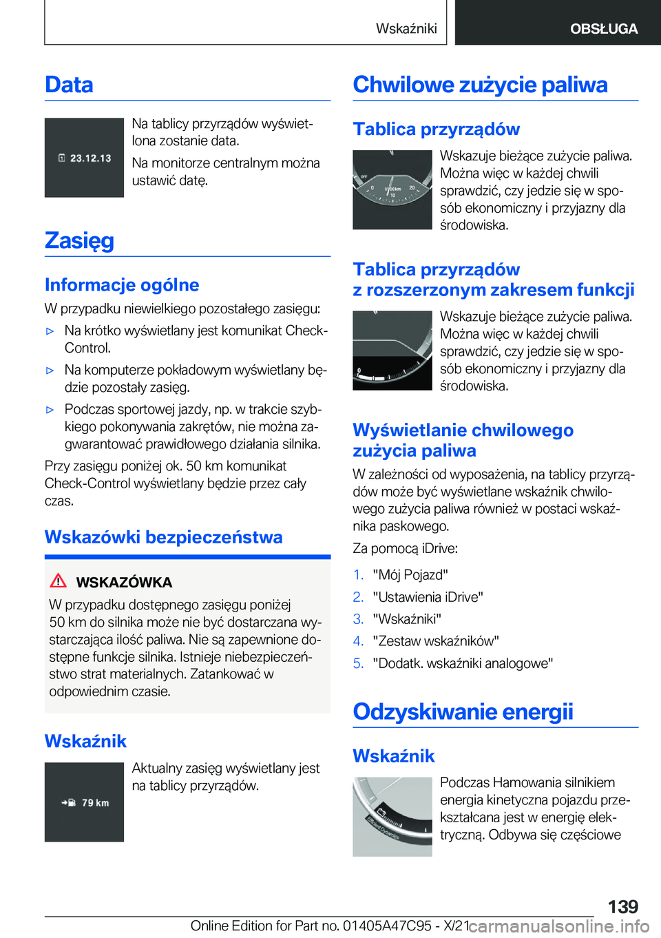 BMW X2 2022  Instrukcja obsługi (in Polish) �D�a�t�a
�N�a��t�a�b�l�i�c�y��p�r�z�y�r�z�