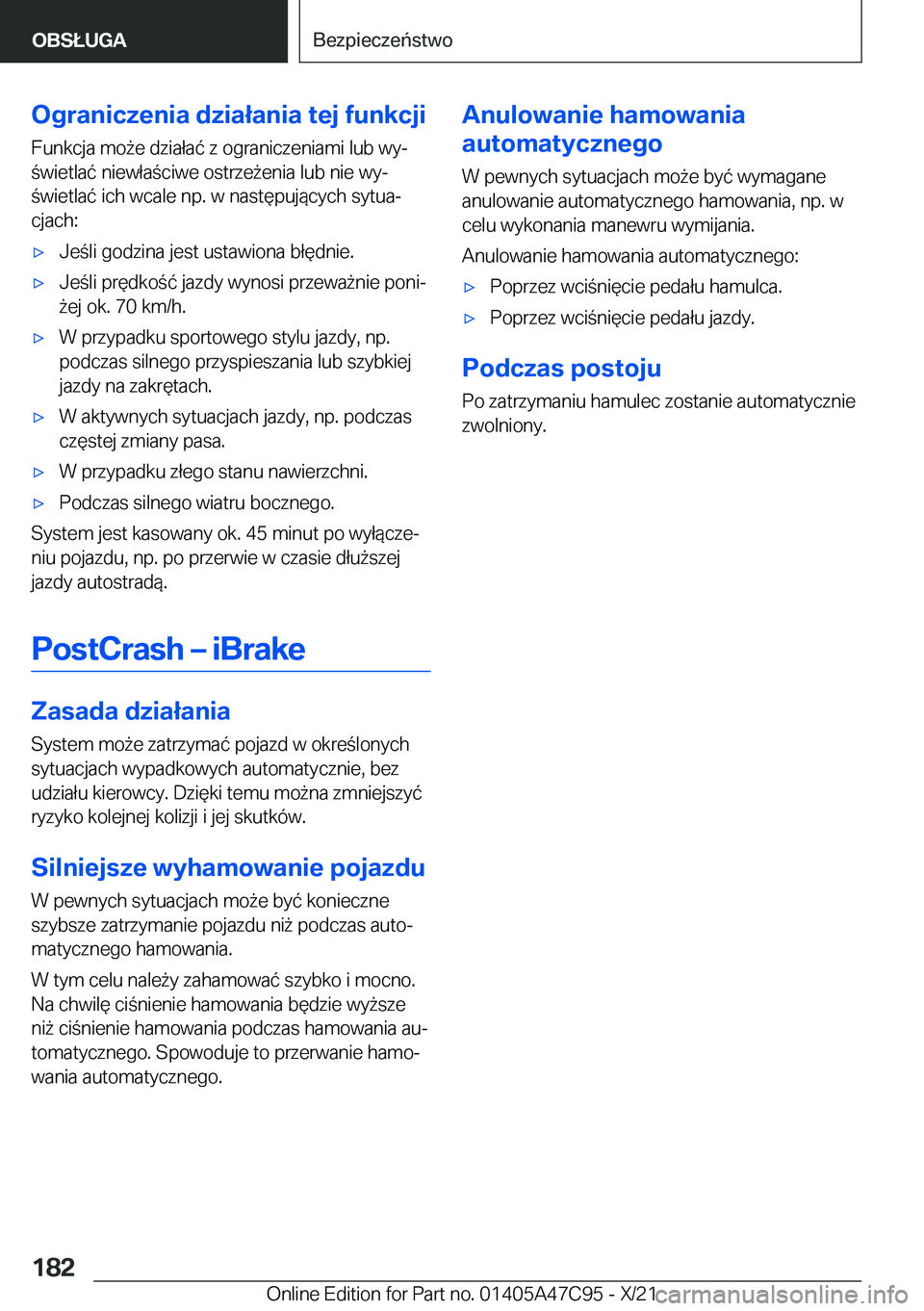 BMW X2 2022  Instrukcja obsługi (in Polish) �O�g�r�a�n�i�c�z�e�n�i�a��d�z�i�a�ł�a�n�i�a��t�e�j��f�u�n�k�c�j�i
�F�u�n�k�c�j�a��m�o9�e��d�z�i�a�ł�a�