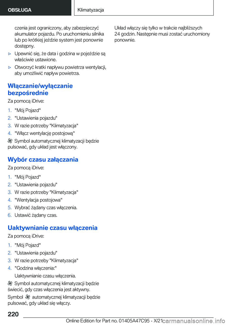 BMW X2 2022  Instrukcja obsługi (in Polish) �c�z�e�n�i�a��j�e�s�t��o�g�r�a�n�i�c�z�o�n�y�,��a�b�y��z�a�b�e�z�p�i�e�c�z�y�