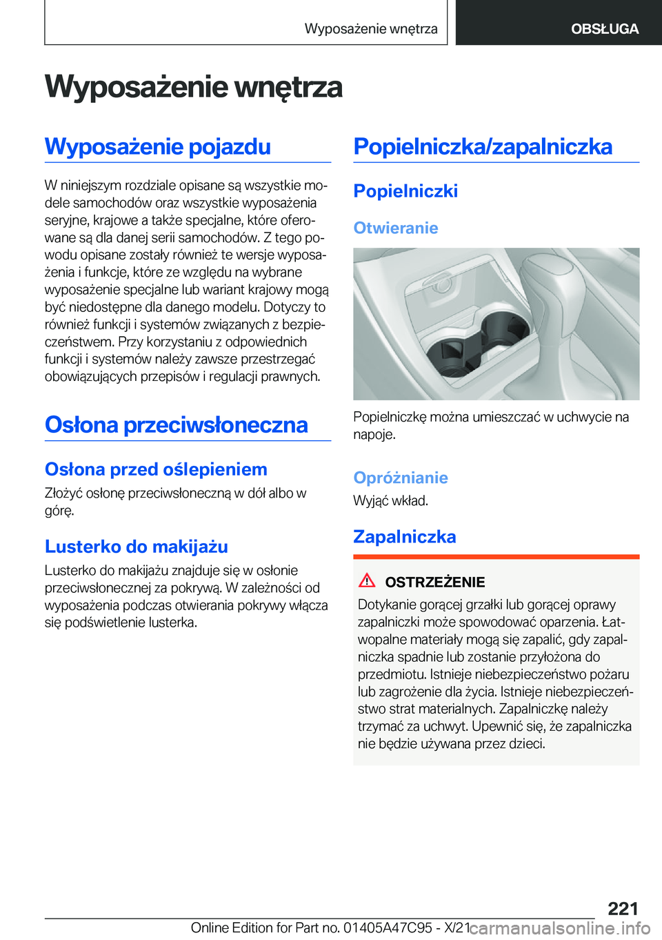 BMW X2 2022  Instrukcja obsługi (in Polish) �W�y�p�o�s�a9�e�n�i�e��w�n�