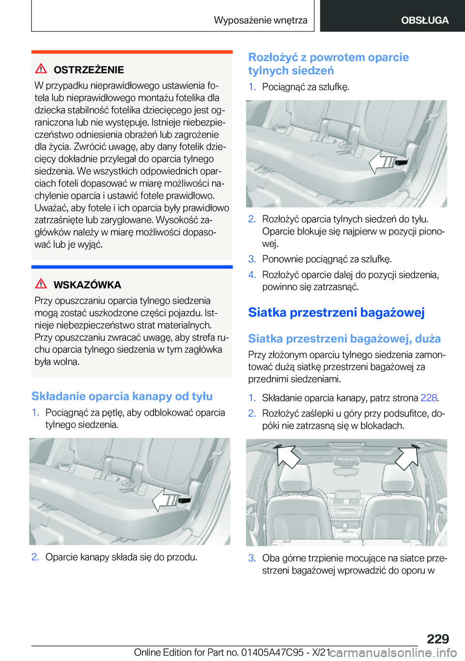 BMW X2 2022  Instrukcja obsługi (in Polish) �O�S�T�R�Z�E8�E�N�I�E
�W��p�r�z�y�p�a�d�k�u��n�i�e�p�r�a�w�i�d�ł�o�w�e�g�o��u�s�t�a�w�i�e�n�i�a��f�oj
�t�e�l�a��l�u�b��n�i�e�p�r�a�w�i�d�ł�o�w�e�g�o��m�o�n�t�a9�u��f�o�t�e�l�i�k�a��d�l�a