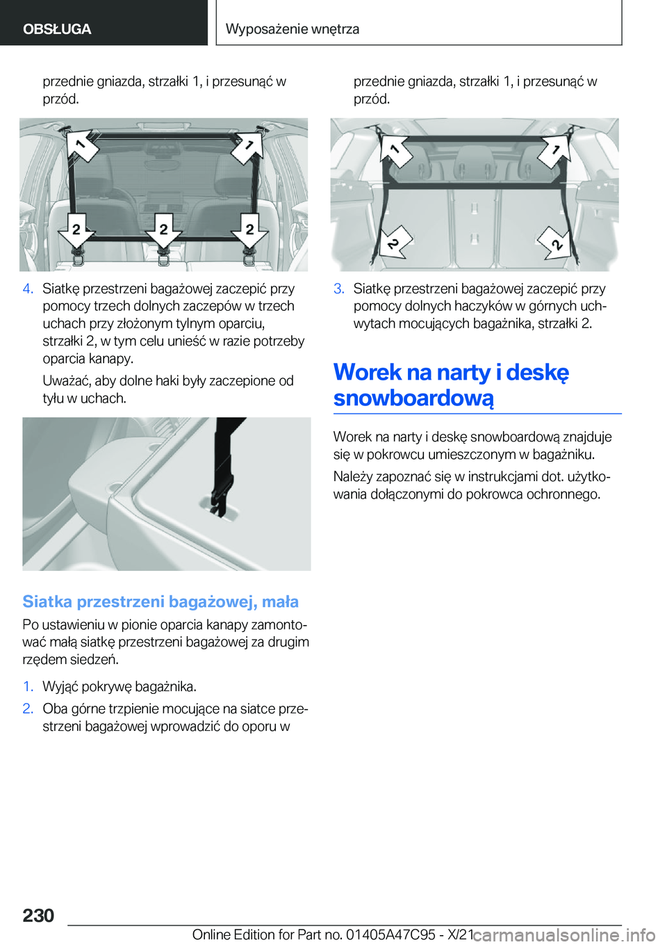 BMW X2 2022  Instrukcja obsługi (in Polish) �p�r�z�e�d�n�i�e��g�n�i�a�z�d�a�,��s�t�r�z�a�ł�k�i��1�,��i��p�r�z�e�s�u�n�