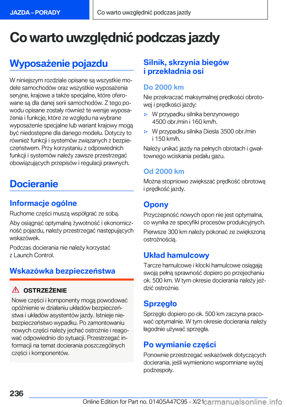 BMW X2 2022  Instrukcja obsługi (in Polish) �C�o��w�a�r�t�o��u�w�z�g�l�