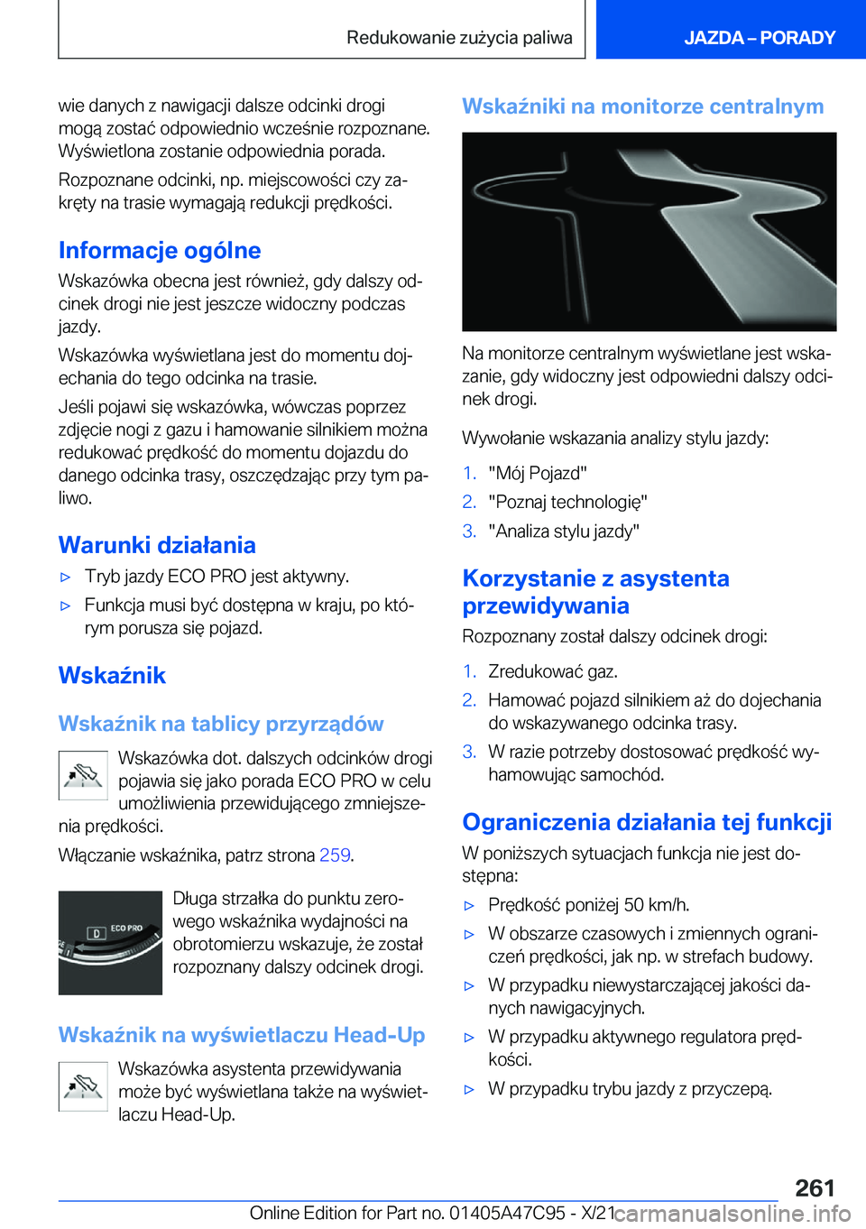 BMW X2 2022  Instrukcja obsługi (in Polish) �w�i�e��d�a�n�y�c�h��z��n�a�w�i�g�a�c�j�i��d�a�l�s�z�e��o�d�c�i�n�k�i��d�r�o�g�i�m�o�g�