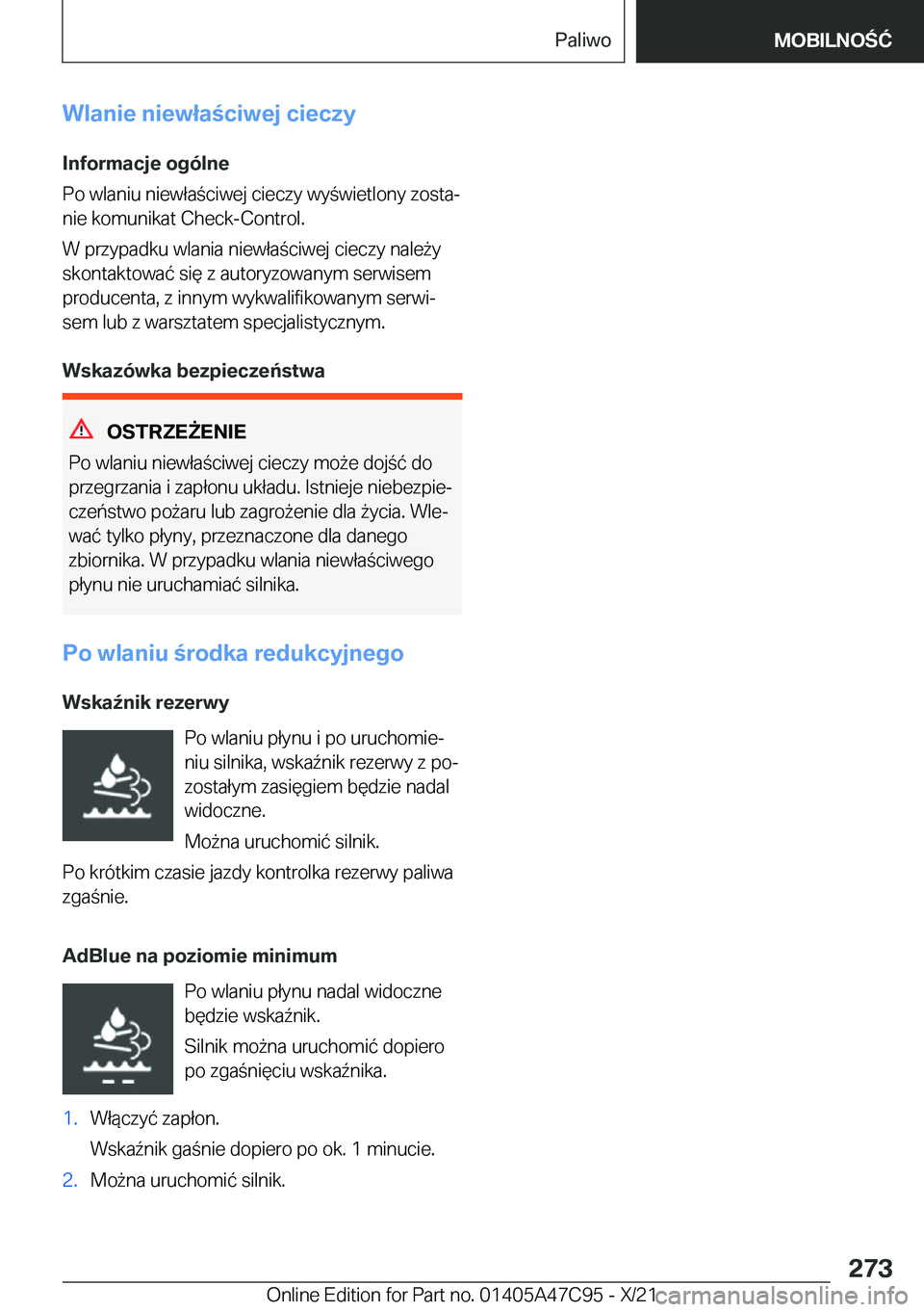 BMW X2 2022  Instrukcja obsługi (in Polish) �W�l�a�n�i�e��n�i�e�w�ł�a�c�i�w�e�j��c�i�e�c�z�y
�I�n�f�o�r�m�a�c�j�e��o�g�