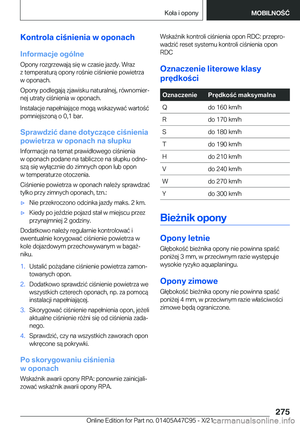 BMW X2 2022  Instrukcja obsługi (in Polish) �K�o�n�t�r�o�l�a��c�i�n�i�e�n�i�a��w��o�p�o�n�a�c�h�I�n�f�o�r�m�a�c�j�e��o�g�