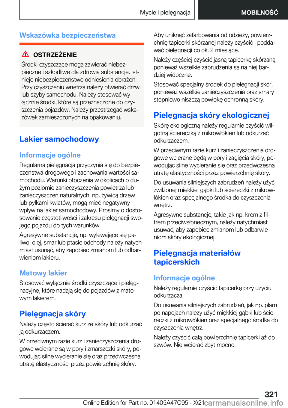 BMW X2 2022  Instrukcja obsługi (in Polish) �W�s�k�a�z�