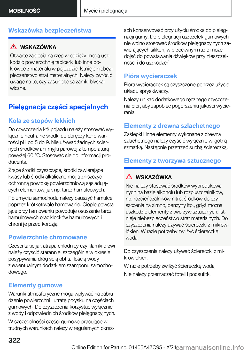 BMW X2 2022  Instrukcja obsługi (in Polish) �W�s�k�a�z�