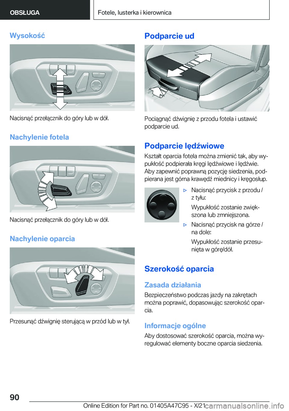 BMW X2 2022  Instrukcja obsługi (in Polish) �W�y�s�o�k�o�ć
�N�a�c�i�s�n�
