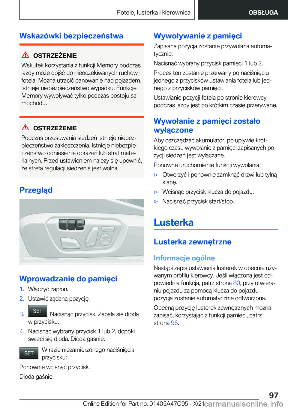 BMW X2 2022  Instrukcja obsługi (in Polish) �W�s�k�a�z�