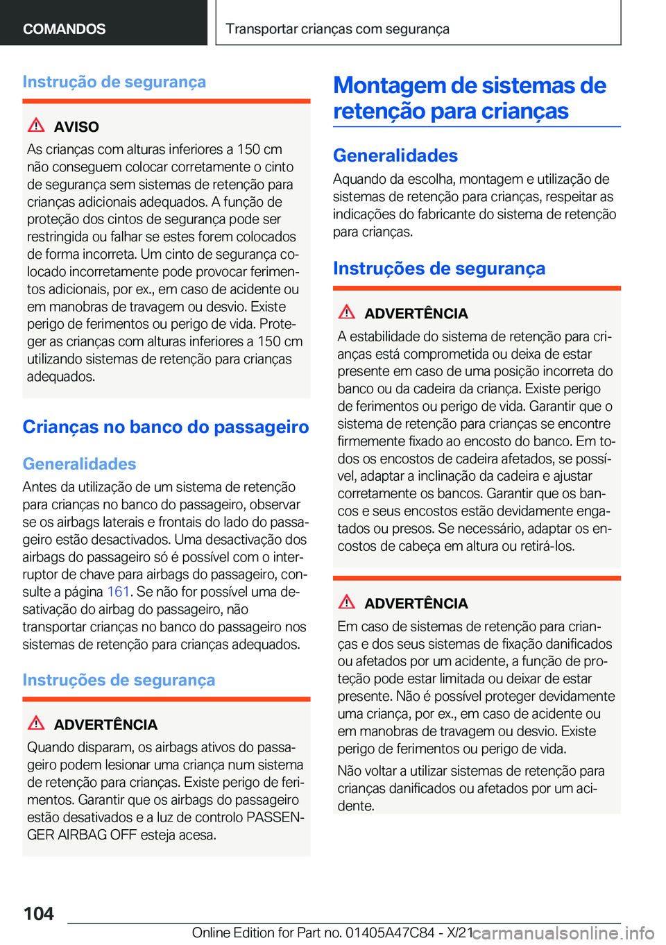 BMW X2 2022  Manual do condutor (in Portuguese) �I�n�s�t�r�u�