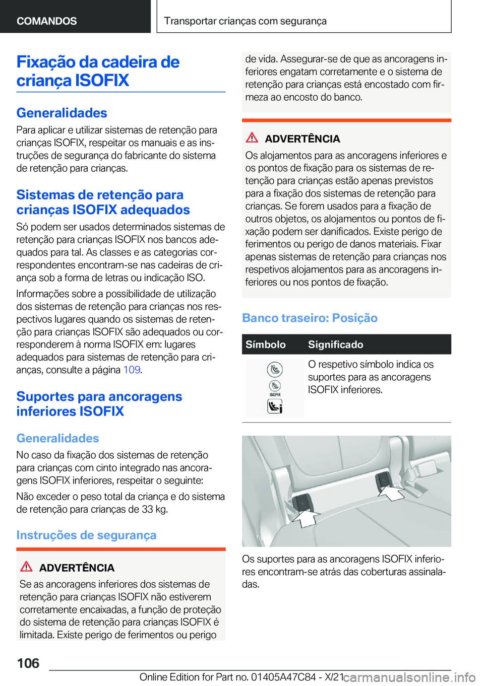 BMW X2 2022  Manual do condutor (in Portuguese) �F�i�x�a�