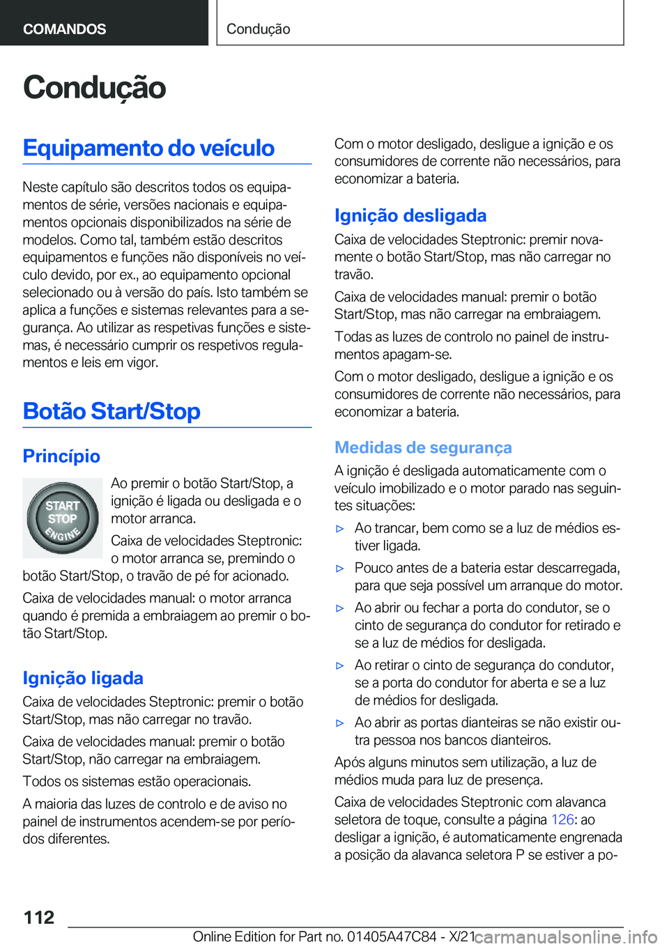 BMW X2 2022  Manual do condutor (in Portuguese) �C�o�n�d�u�