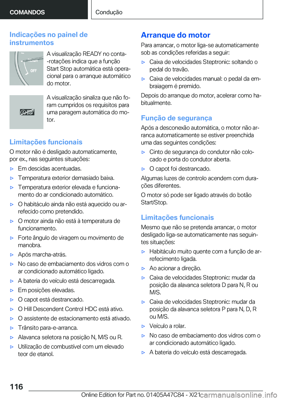 BMW X2 2022  Manual do condutor (in Portuguese) �I�n�d�i�c�a�