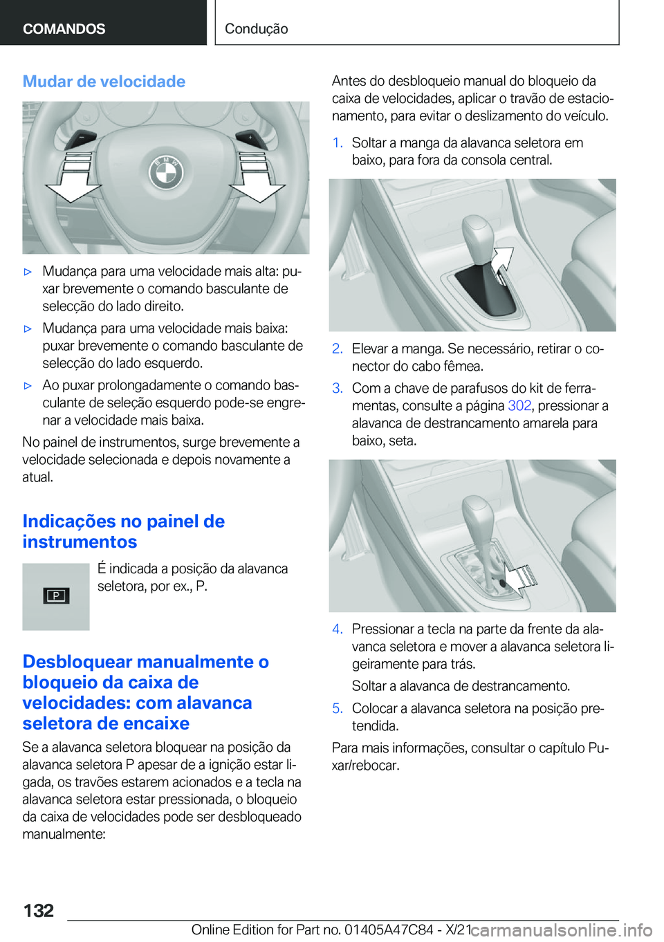 BMW X2 2022  Manual do condutor (in Portuguese) �M�u�d�a�r��d�e��v�e�l�o�c�i�d�a�d�ex�M�u�d�a�n�