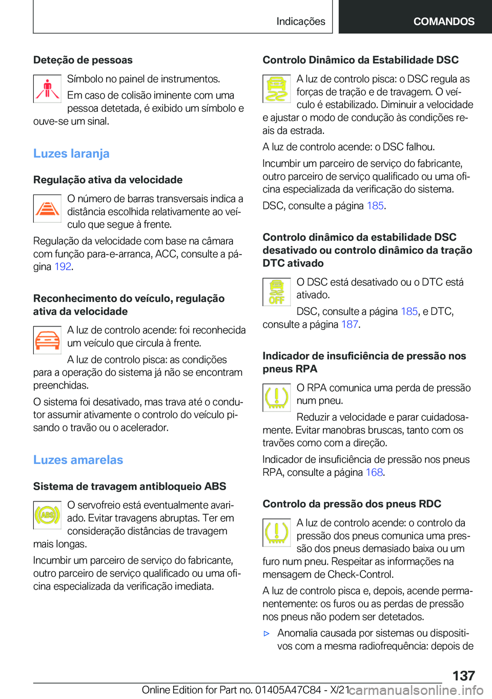 BMW X2 2022  Manual do condutor (in Portuguese) �D�e�t�e�