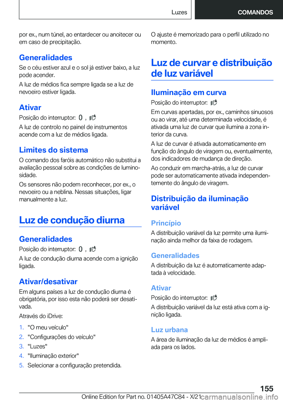 BMW X2 2022  Manual do condutor (in Portuguese) �p�o�r��e�x�.�,��n�u�m��t�