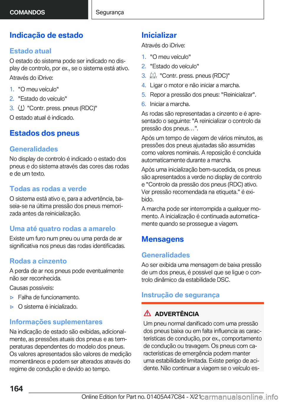 BMW X2 2022  Manual do condutor (in Portuguese) �I�n�d�i�c�a�