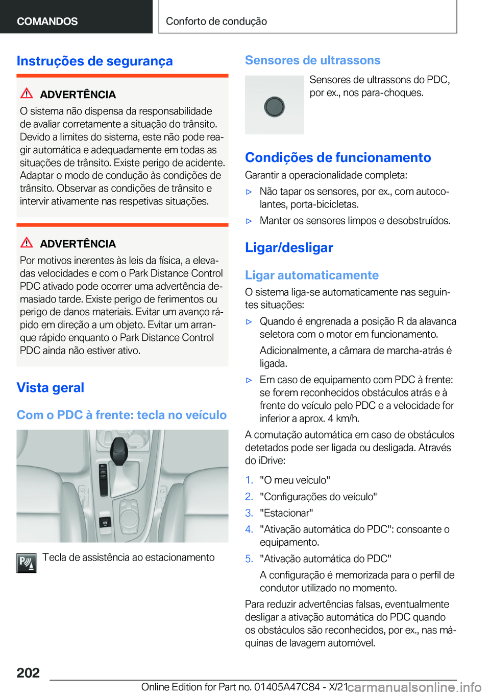 BMW X2 2022  Manual do condutor (in Portuguese) �I�n�s�t�r�u�