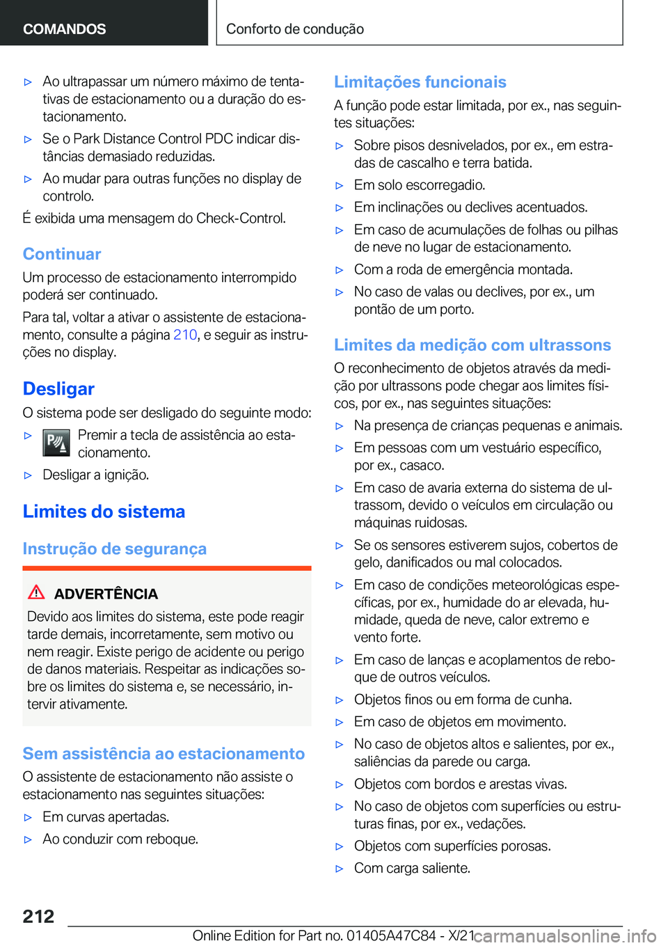 BMW X2 2022  Manual do condutor (in Portuguese) x�A�o��u�l�t�r�a�p�a�s�s�a�r��u�m��n�