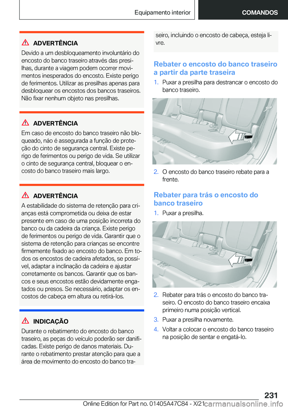BMW X2 2022  Manual do condutor (in Portuguese) �A�D�V�E�R�T�