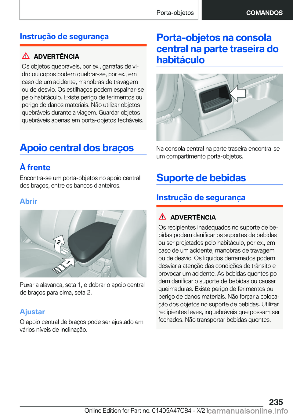 BMW X2 2022  Manual do condutor (in Portuguese) �I�n�s�t�r�u�