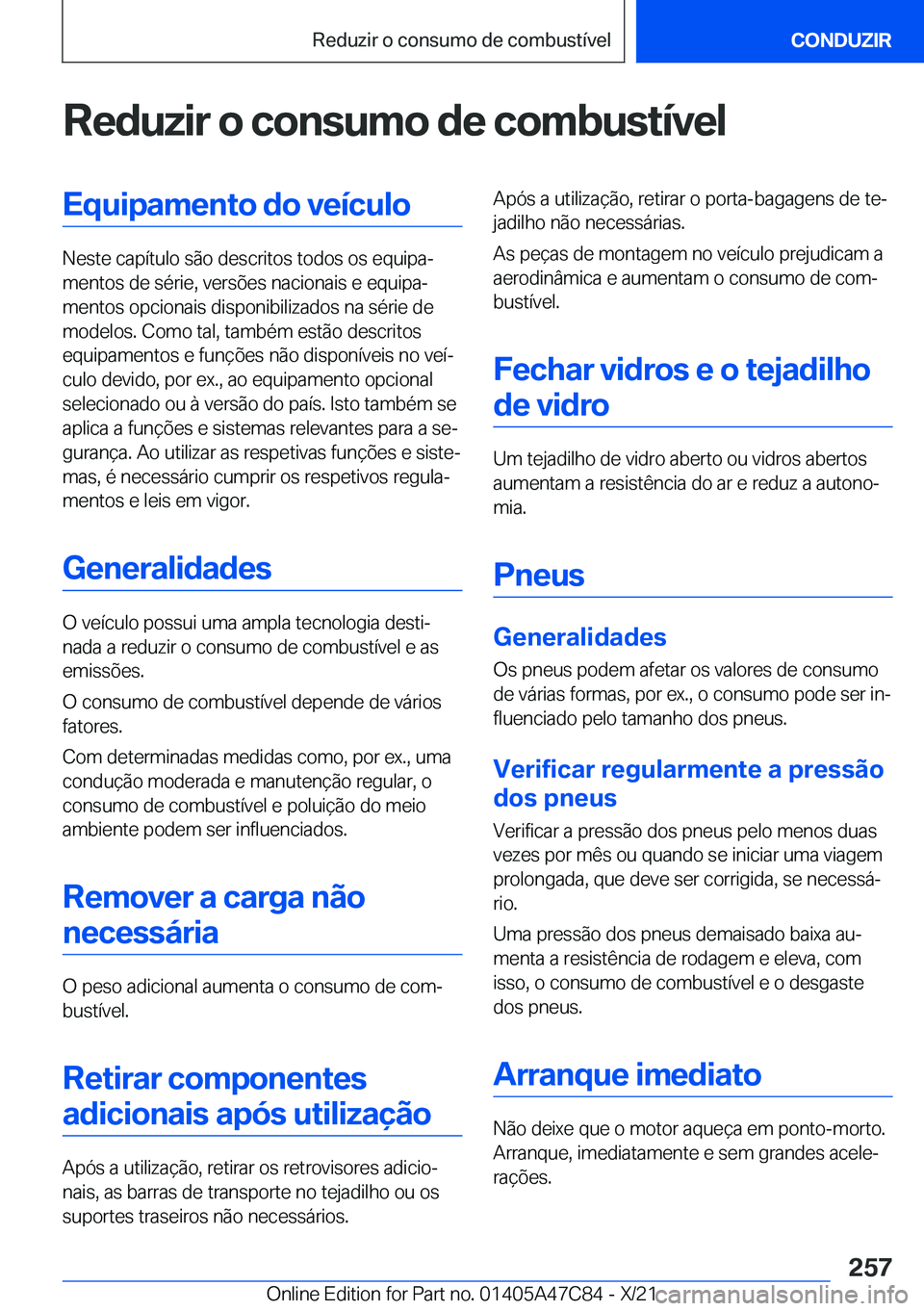 BMW X2 2022  Manual do condutor (in Portuguese) �R�e�d�u�z�i�r��o��c�o�n�s�u�m�o��d�e��c�o�m�b�u�s�t�
