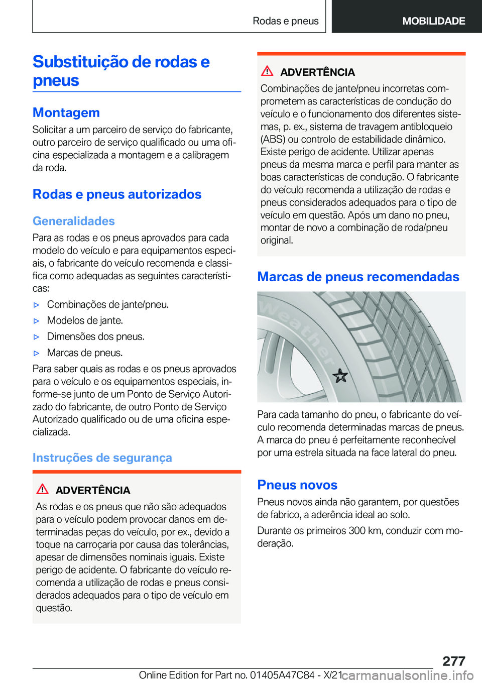 BMW X2 2022  Manual do condutor (in Portuguese) �S�u�b�s�t�i�t�u�i�