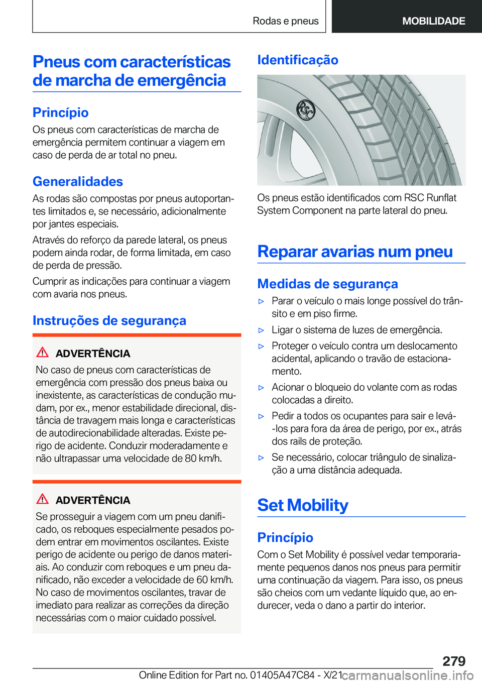 BMW X2 2022  Manual do condutor (in Portuguese) �P�n�e�u�s��c�o�m��c�a�r�a�c�t�e�r�