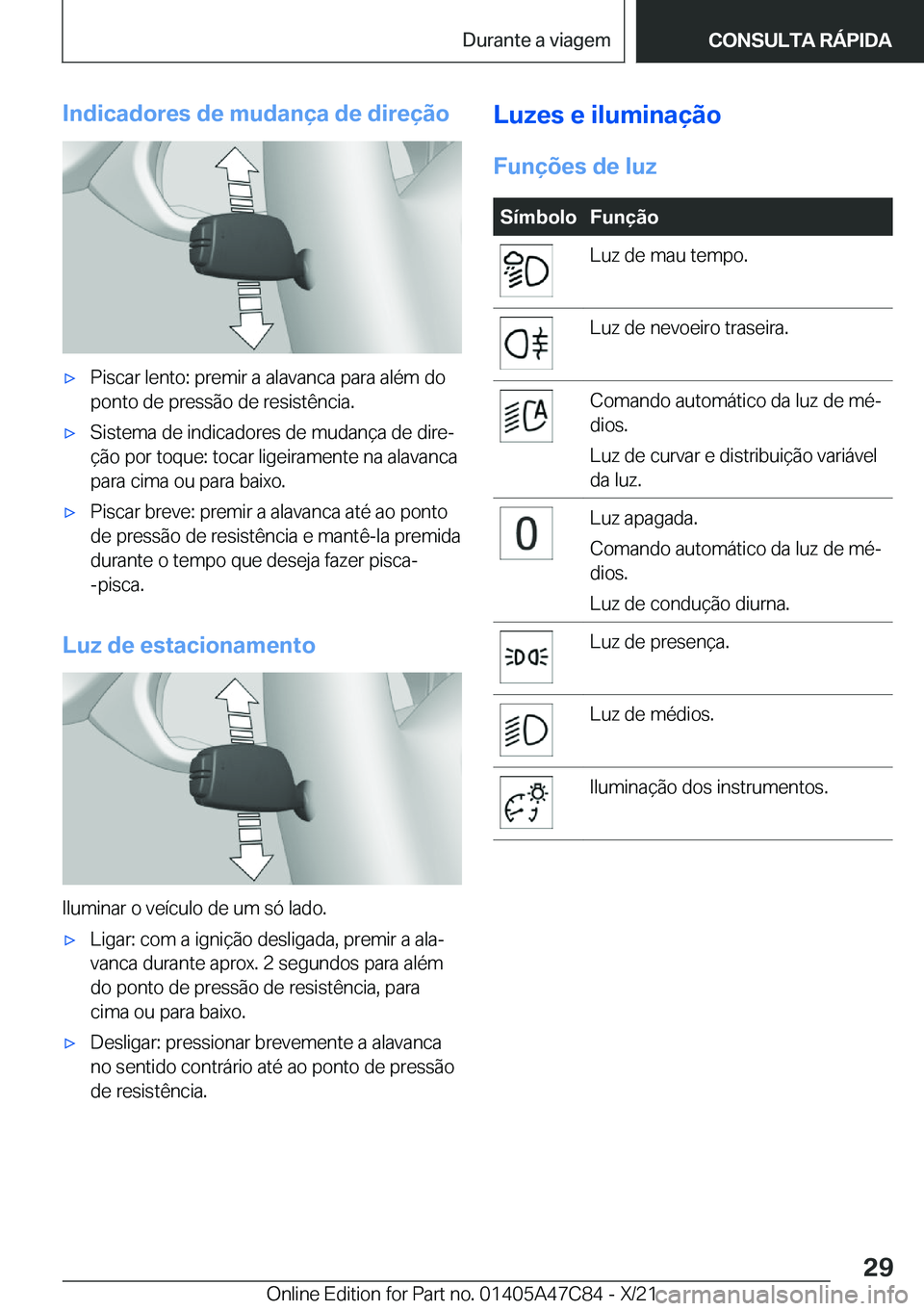 BMW X2 2022  Manual do condutor (in Portuguese) �I�n�d�i�c�a�d�o�r�e�s��d�e��m�u�d�a�n�