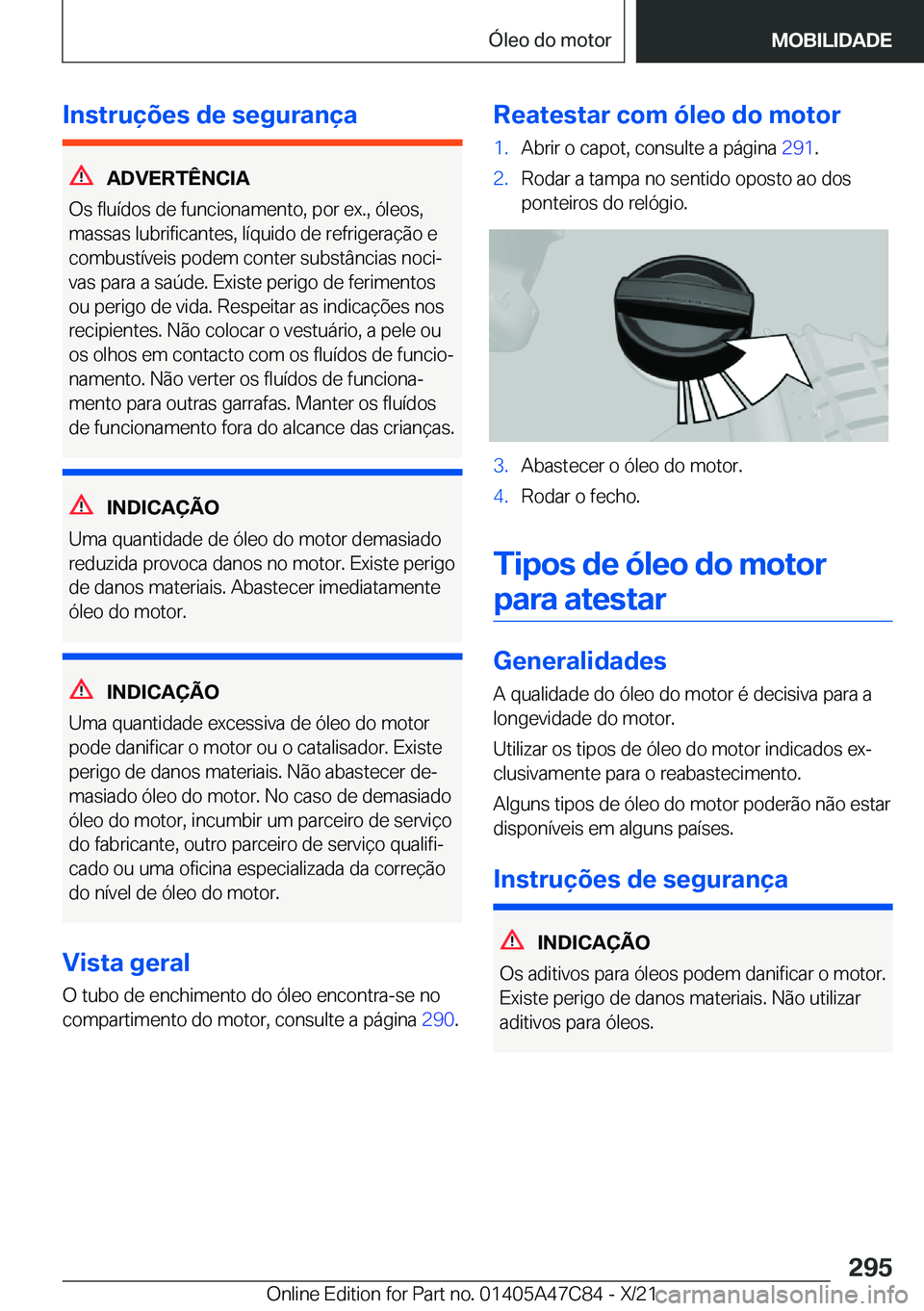 BMW X2 2022  Manual do condutor (in Portuguese) �I�n�s�t�r�u�