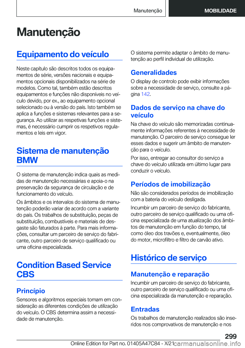 BMW X2 2022  Manual do condutor (in Portuguese) �M�a�n�u�t�e�n�