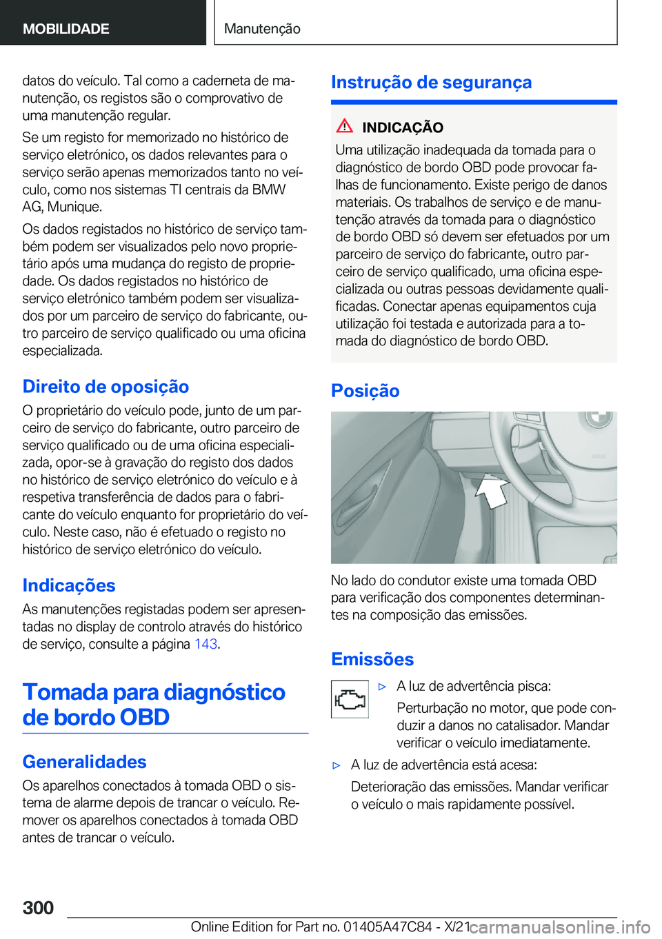 BMW X2 2022  Manual do condutor (in Portuguese) �d�a�t�o�s��d�o��v�e�