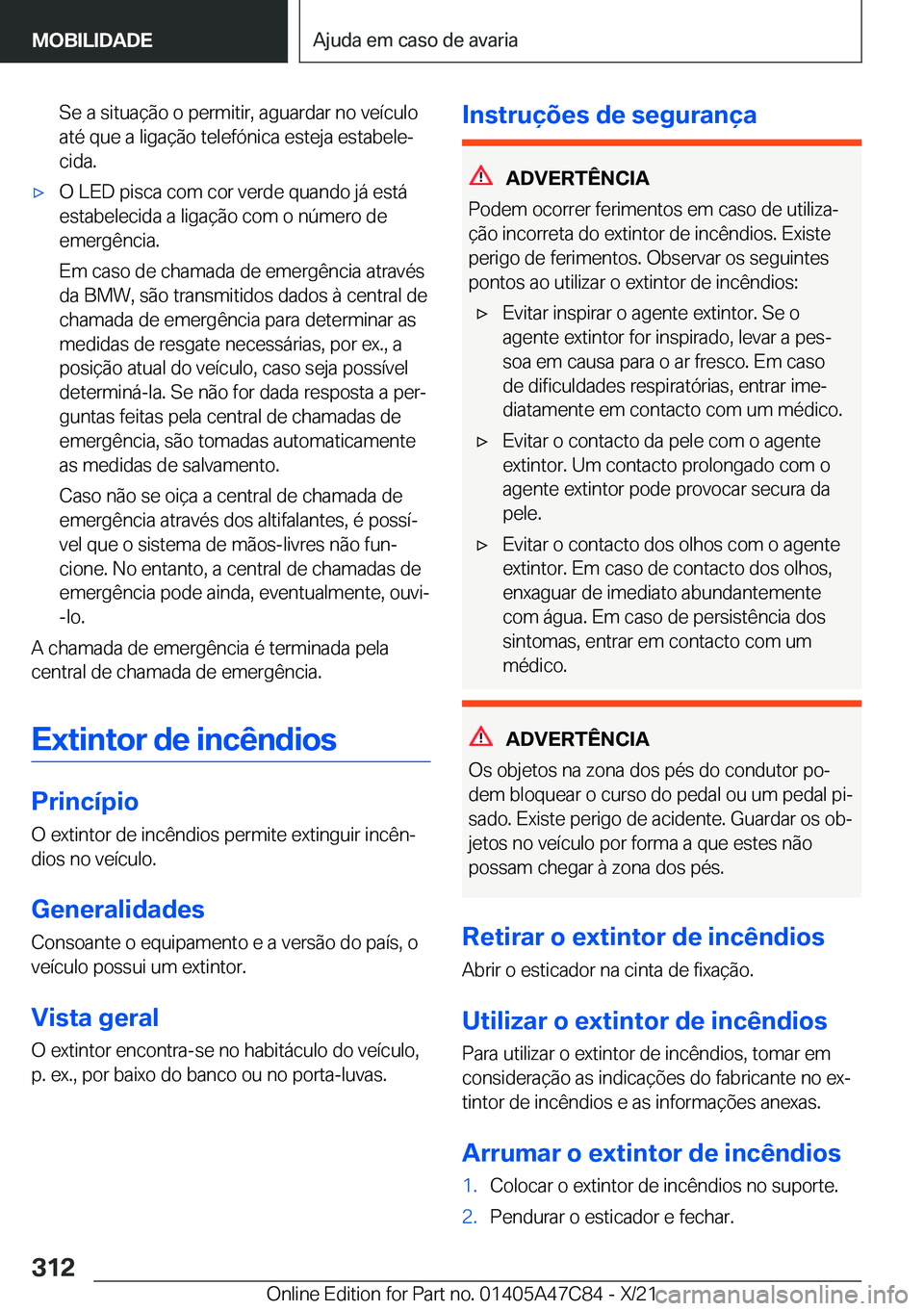 BMW X2 2022  Manual do condutor (in Portuguese) �S�e��a��s�i�t�u�a�