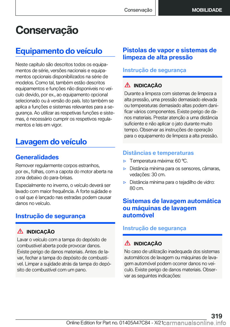 BMW X2 2022  Manual do condutor (in Portuguese) �C�o�n�s�e�r�v�a�