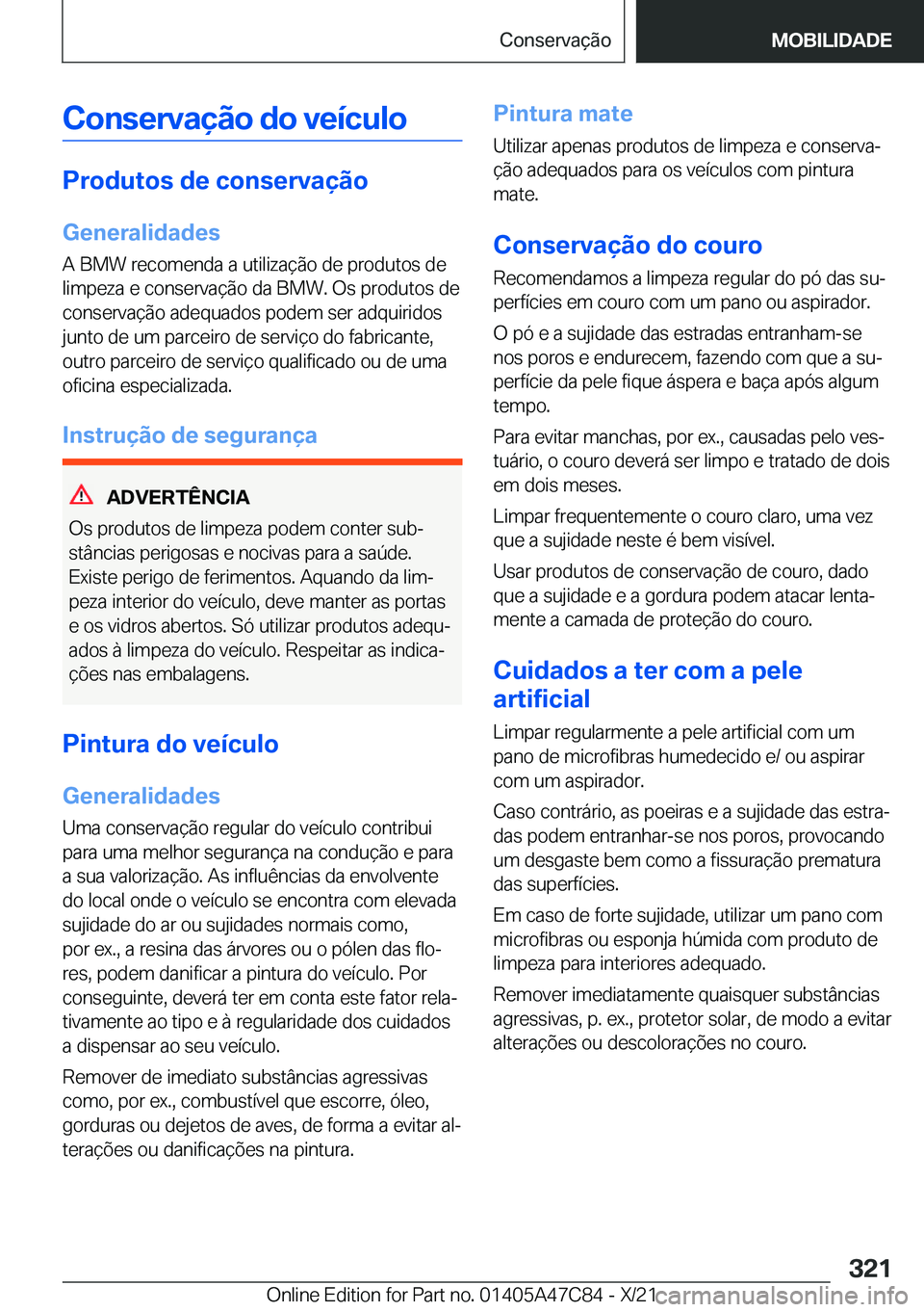 BMW X2 2022  Manual do condutor (in Portuguese) �C�o�n�s�e�r�v�a�
