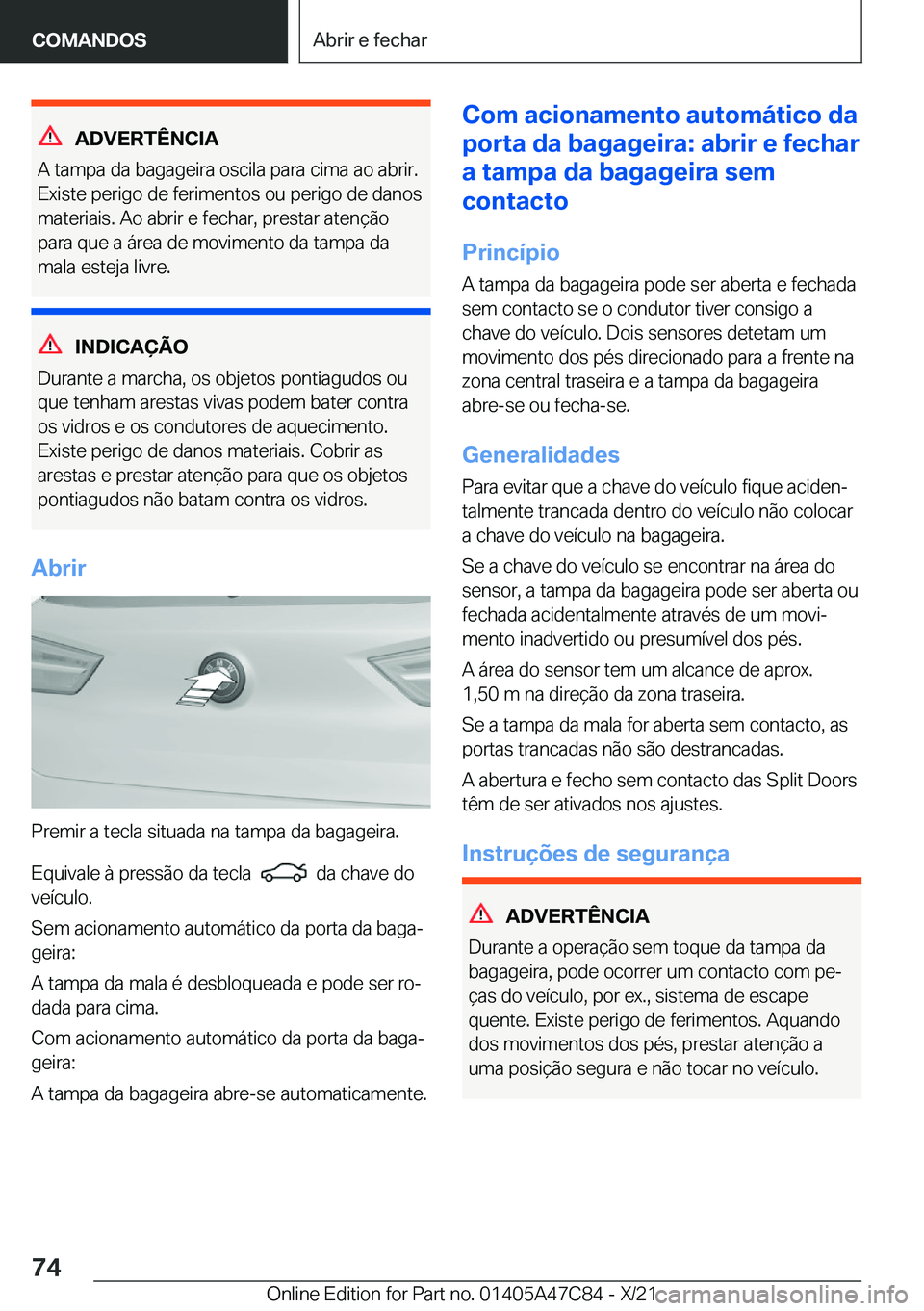 BMW X2 2022  Manual do condutor (in Portuguese) �A�D�V�E�R�T�