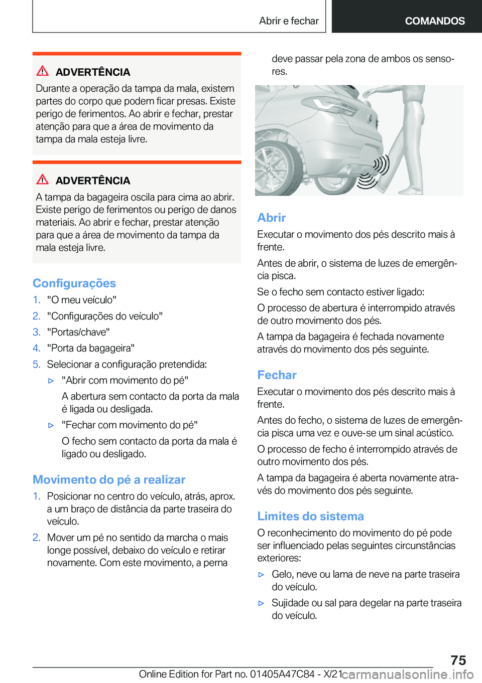 BMW X2 2022  Manual do condutor (in Portuguese) �A�D�V�E�R�T�